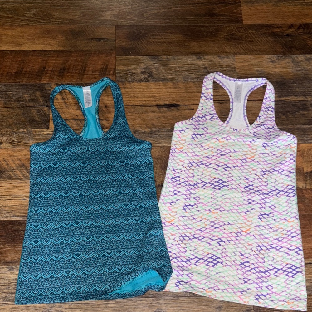 Ivivva‎ Blue Racerback Tank Tops
